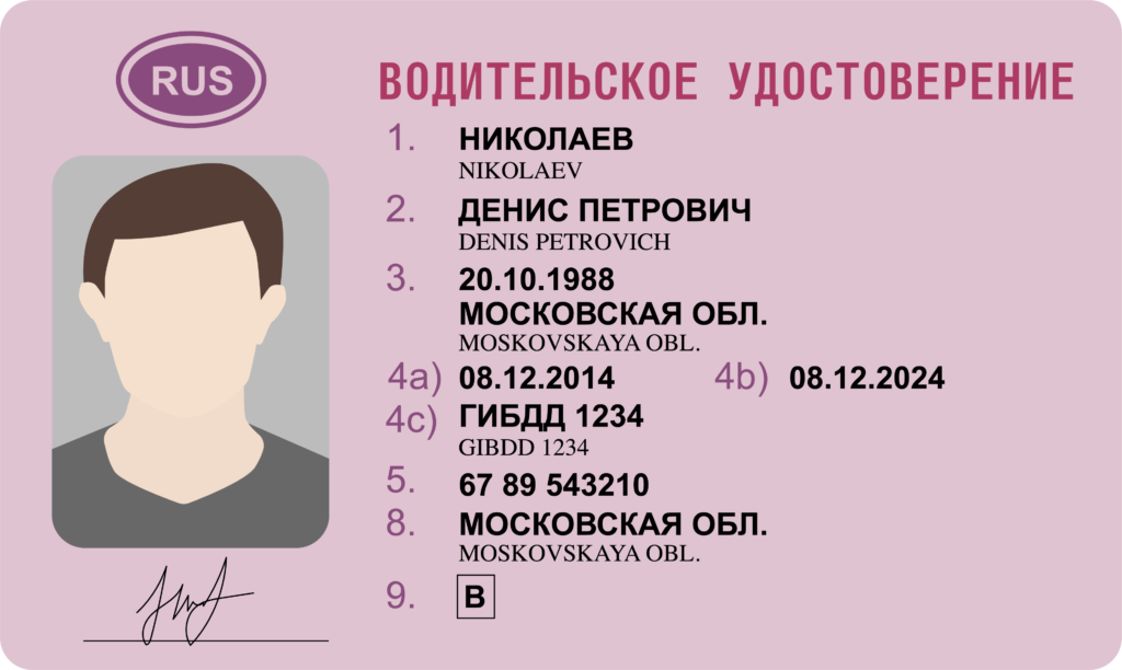 Водительское удостоверение Водительское удостоверение